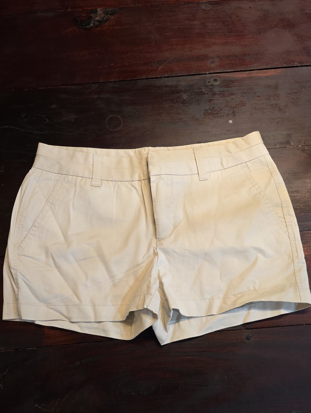 GAP Women's Light Cream Bermuda Shorts
